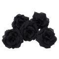 60 Pcs Black Rose Artificial Silk Flower Party Wedding House Office Garden Decor DIY. 