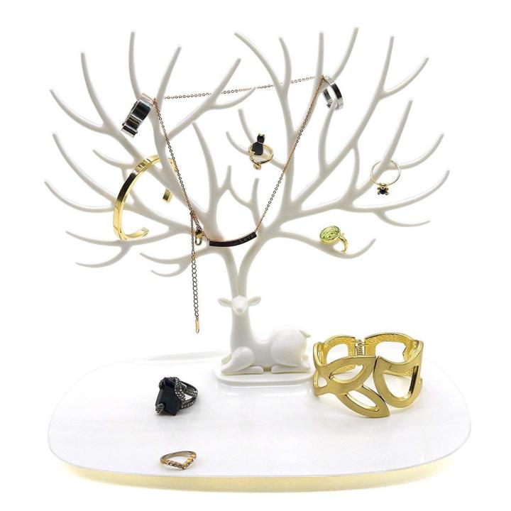 Little Accessories Bracelet Storage Tree Shelf Stand Holder Organizer for Earrings Necklace Ring Jewelry Display Tray