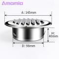 Stainless Steel Vent Cover Air Vent Cover Stainless Steel Exhaust Pipe Grille Flat Ducting Wall Inlet with Built-in Fly Screen Mesh Ventilation Rainproof Vent Cover. 