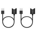 2X USB Interface Charging Cable for Vuse Alto Magnetic Charger Cord Universal Design 45cm (Black USB-A). 