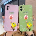 chenyyka for vivo Y20S M Case Cartoon Cute SpongeBob New Design Side Square Edge Protect Softcase Thin Pattern Silicone Casing Full Lens Cover Camera Shockproof Cases. 