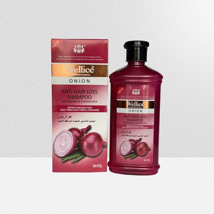 Wellice Wellice Onion Anti-Hair Loss Shampoo 400ml | Daraz.pk