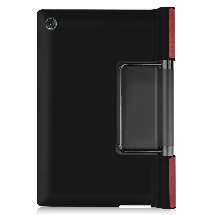 For Lenovo Yoga Tab 11 Custer Texture Horizontal Flip PU Leather Case with Holder Sleep Wake up Function Red Daraz.pk