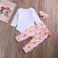 Infant Newborn Baby Girls HELLO WORLD Romper Tops+Pants Bodysuit Clothes Outfits. 