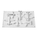Airplane Shape Silicone Fondant & Chocolate Mold 6 Cavity. 
