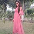 TOP TRENDINNG STYLISH BUBBLE BALOON MEXI FROCK FOR WOMEN  DESIGN. 