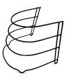 Delux Heavy Duty Space Saving Frying Pans Rack / Stand (Black). 