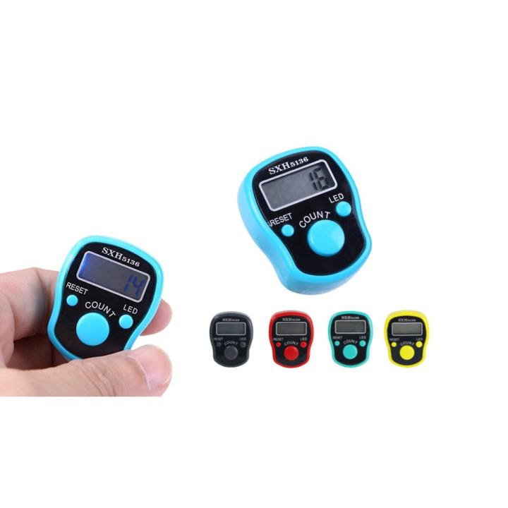 Digital Tasbeeh Counter Ring with LED Light Display - Handheld Tasbih for Counting Prayer and Meditation - Portable and Convenient for On-The-Go Use