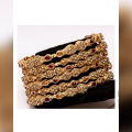 Gold Plated - Set Of Zircon Bangle - Golden. 