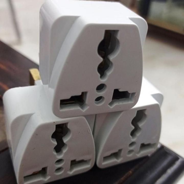 UK 3 Pin Plug Travel Universal Plug Socket Adapter Pack of 3