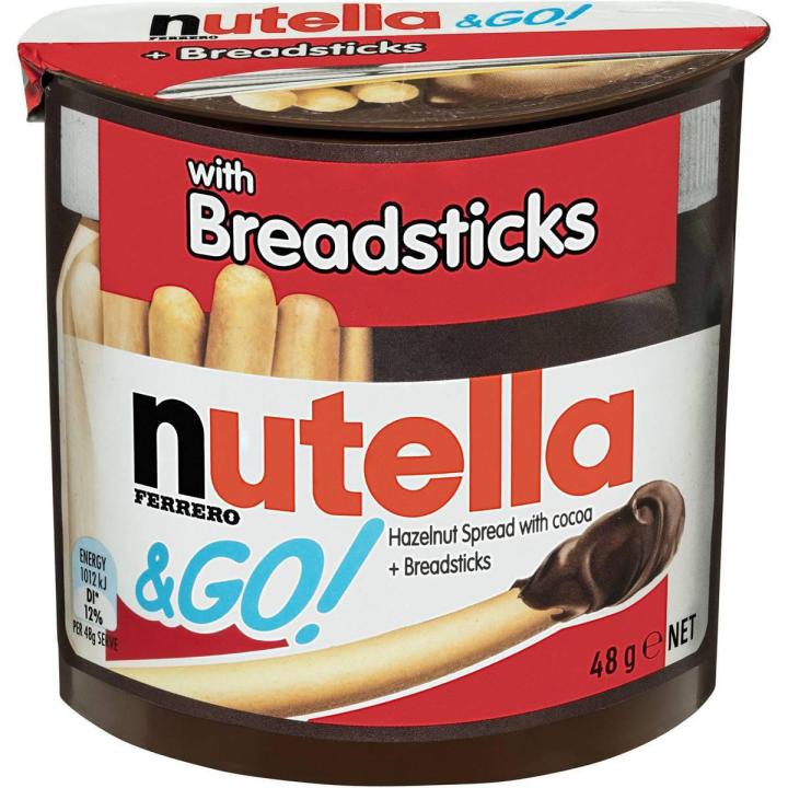 Nutella and Go with bread sticks chocolate (52g*12) Pieces (iMPORTED)