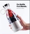 Portable USB Rechargeable Juicer Blender 6 Blades Imported Electric Blender Mini Personal Size Juicer Cup USB Rechargeable Mixer 380ml Food Grade Water Bottle Portable Fruit Juicer Machine. 