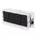 Colorful Digital Clock Kit Colorful RGB Digital Alarm Clock Microcontroller Circuit Board Welding DIY Production. 