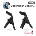 MEMO CX10 / CX15 Cooling Fan Clips (Pair) – Original Replacement Mounting Holders for Mobile Cooling fan. 