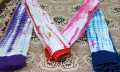 Lawn hand made karhai dupatta dye and dye. 