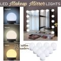 Vanity Light LED Bulbs for Makeup Mirror Stand  10 Bulbs with 3 Light Modes. 