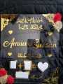 Sk Nikah thumb board /frame customized wedding frame and birthday gift wishes for family friend. 