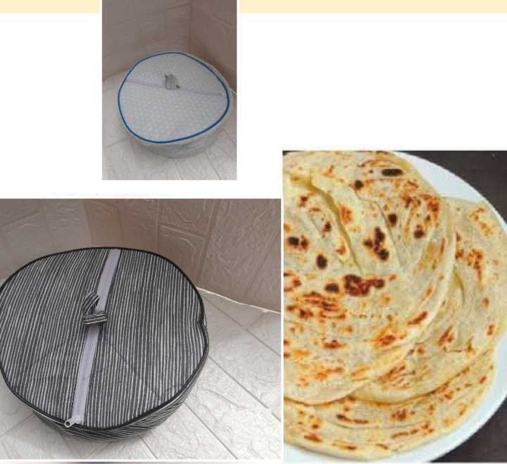 Countainer Roti O Cotton Roti Box - Circle, Cloth and foam -Multicolor/Multidesign, Bread ...