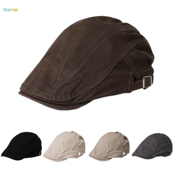 Phenovo%20Men's%20Cotton%20Summer%20Duckbill%20Golf%20Driver%20Cap%20Hat%20with%20Classic%20Buckle%20-%20Gray,%2055-60%20cm%20-%20Image%205