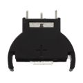 10 Pcs Black Plastic CR2032 Cell Button Lithium Battery Sockets Holder. 