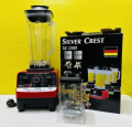 Raf and Silver Crest Heavy Duty German Powerful Blender 2in1 4500 Watts Power Full Motor 2l Large Capacity Unbreakable Jug and 700ml Chopper Multifunctional Blender And Juicer Grinder 15 Rotating Speeds, Red. 