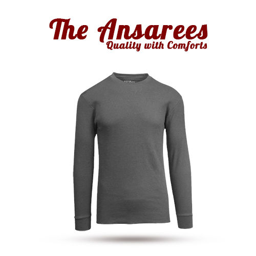The Ansarees - Men Thermal Underwear Round-neck Tops Winter Bottoming Long Sleeves High Elastic T-shirts