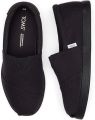 TOMS Black Canvas Slip-On Shoes for Women - Men - Comfortable Casual Loafers - Lightweight & Breathable - Trendy & Stylish Flat Shoes for Daily Wear. 