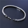 CAOSHI Luxury Plated Round Shiny Tennis Crystal Gemstone Chain Bangle Wedding Wristband Charm bracelets women. 