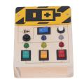 LED Light Switch Toy, Lightweight Color Recognition Light Up Sensory Board Educational Interesting for Boys for Home. 