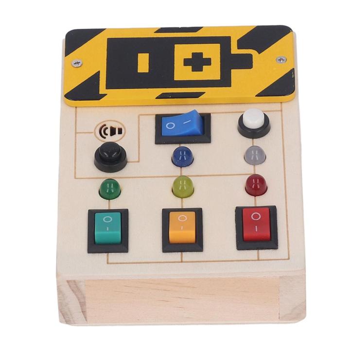 LED Light Switch Toy, Lightweight Color Recognition Light Up Sensory Board Educational Interesting for Boys for Home
