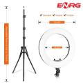 Energy - ENRG LED Ring Light 18 Inch \ 45 cm with 7.5ft Metal Tripod Stand Carry Bag And Adjustable Phone Holder. 