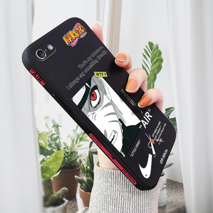 AMORVOR for iPhone 5 5S Back Cover Anime Uzumaki Naruto Side design Soft Case Liquid Silicone Phone Cases