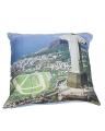 Blue Satin Printed Cushion - VDS-33. 