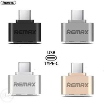 Remax Type-C OTG Adapter Female USB to Type-C Female Data Adapter Travel Converter Connect USB Flash Drive, Mouse To Mobile