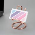 Business Card Holder for Desk, Metal Business Card Display Holder Stand, Office Desktop Name Card Holder. 