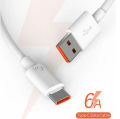 Oks Traders Offer Type C Cable 6A: Fast Charging and Data Transfer for Android Devices Turbo Charge Cable Original 6A 33W Usb Type C Charger Cord USBC Long Kabel for All Type C Mobiles. 