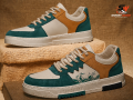 Sherry Wears Stylish Sneakers Shoes for Men Women Boys Girls  Casual Fashion Joggers  Trendy Lace-Up Sneakers  Comfortable Walking Shoes  Green White & Blue White Combination  EU Size 6-11. 