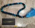 Blue Aqeeq Prayer 33 Beads 10mm  Tasbeeh | Zikr Tasbeeh | Prayer Beads. 