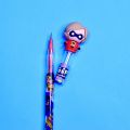 4 x The Incredibles pencils - Fancy Lead Bullet Push (sika) Pencil For Kids (Girls and Boys). 