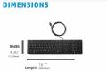 Keyboard (wired) for pc & laptop 100% orignal HP USB Slim Business Keyboard. 