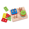 Shape Sorter Learn Geometric Shapes Puzzle for kids Wooden Stacking Toys – Perfect toddler toys recommended Wooden Puzzle toys for 1 2 3 year olds. 