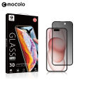 Mocolo Applicable iPhone15 Pro 3D Anti-peep tempered glass film iPhone15 Full Screen Curved Surface Anti-Peeping Film. 