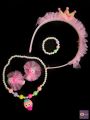 Baby Girl Hair band 4 In 1 Set - Headband Hairpins Beads Necklace and bracelet Baby Girl Jewellery Set Baby Girl Accessories. 