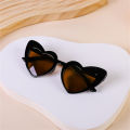 Fashion Heart Shap Cute Kids Sunglasses Big Frame Glitter Pink Summer Sun Shades Glasses Outdoor Eyeglasses UV400 Trend Eyewear. 