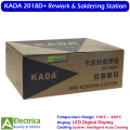 KADA 2018D+ 2-in-1 Hot Air Rework and Soldering Station with LED Display, Fast Heating, Temperature Control & Auto Cooling System by Electrica. 