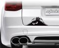 1 X Peeking Monster Scary Eyes Car Sticker (12 x 7 Inches). 