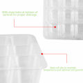 Trays Set Seedling Starter Cells Germination  Pots Grow Box 4x 12 Cell. 