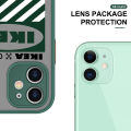 UCUC for OPPO F19 A74 Back Cover Trendy Stickers Side Printed Pattern Design Phone Cover Frosted Transparent Hard Phone Case. 