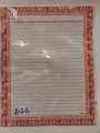 Pack of 60 Assignment Paper Sheets - Colored Border (Narrow Lining). 