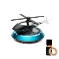 New Design Multicolor Car Aroma Diffuser Air Freshener Solar Power Car Dashboard Helicopter Perfume Blue Color. 